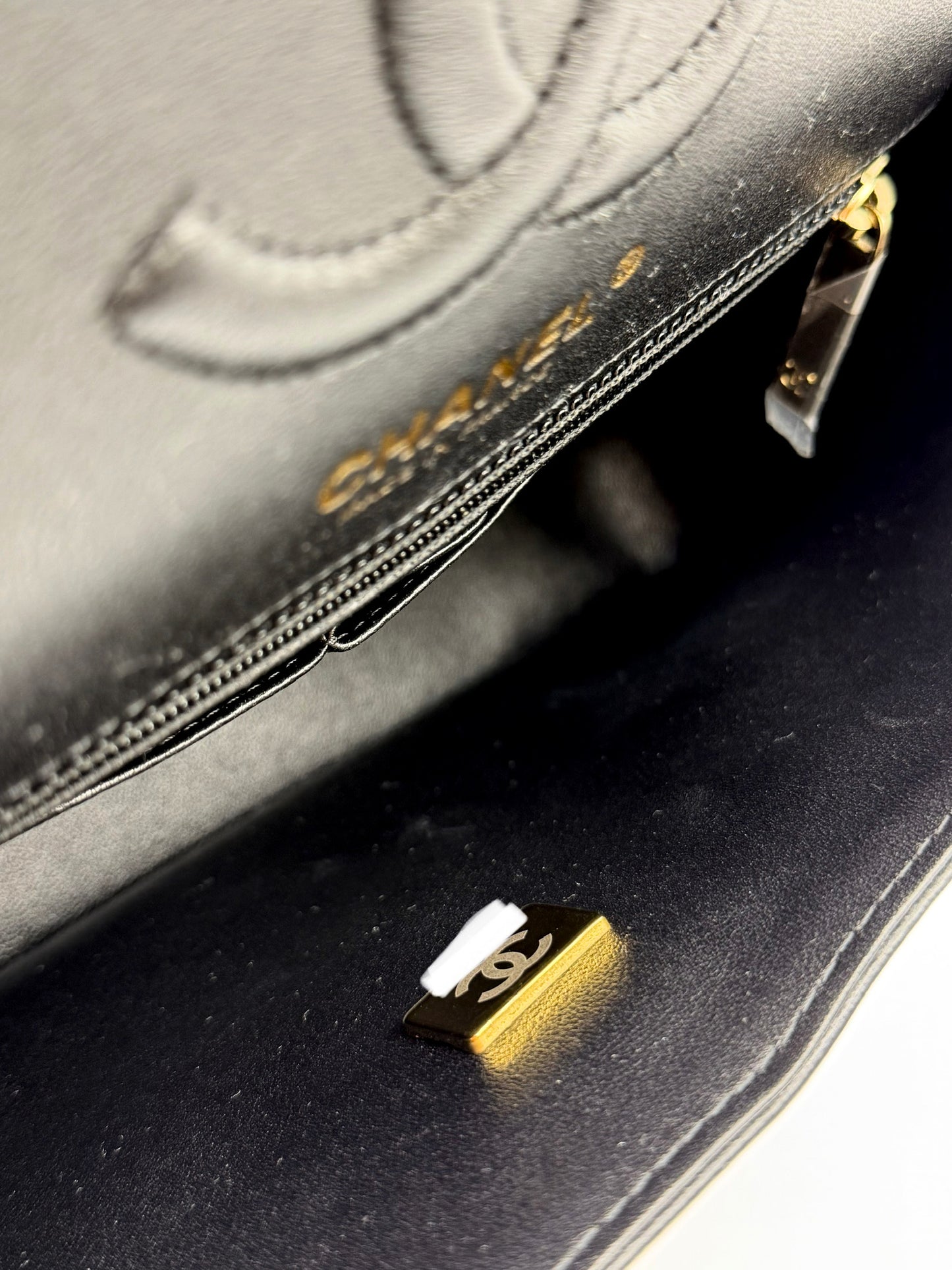CHANEL | Medium Classic Bicolor Geometric Colorblock Double Flap Bag