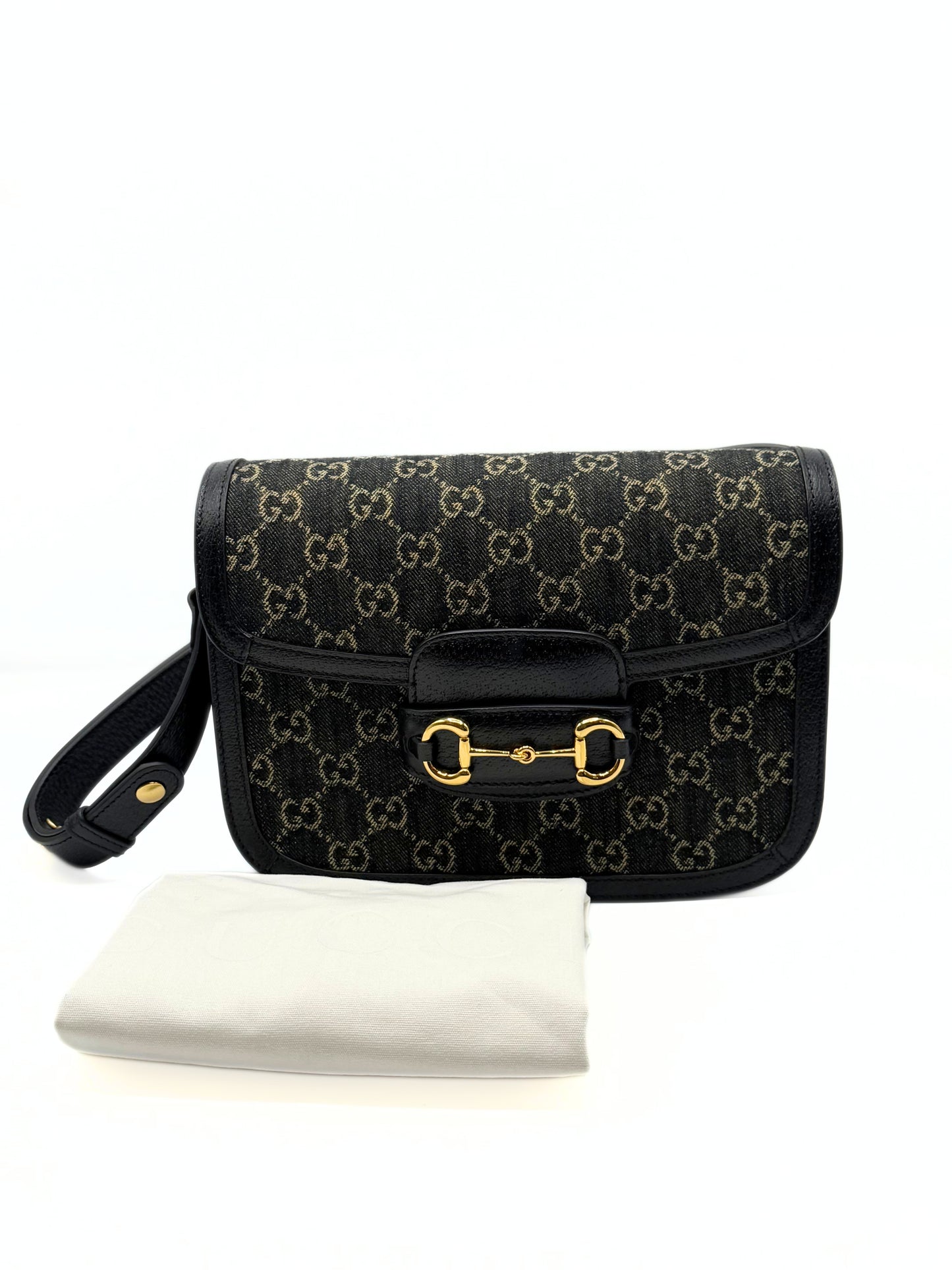 GUCCI | Horsebit 1955 Denim Jacquard