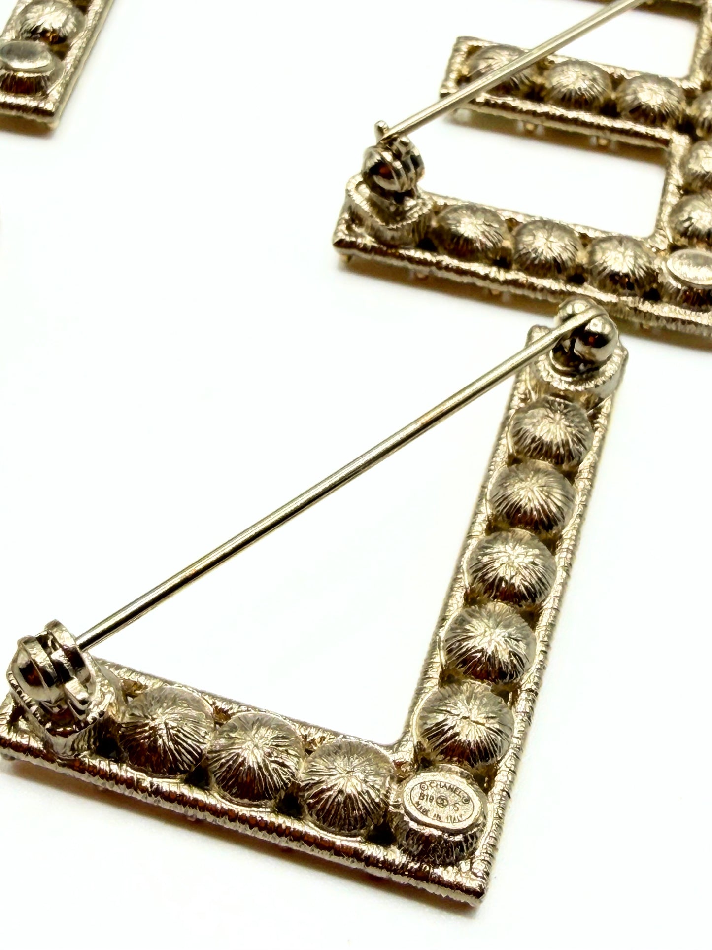 CHANEL | Crystal Letter Set Brooches