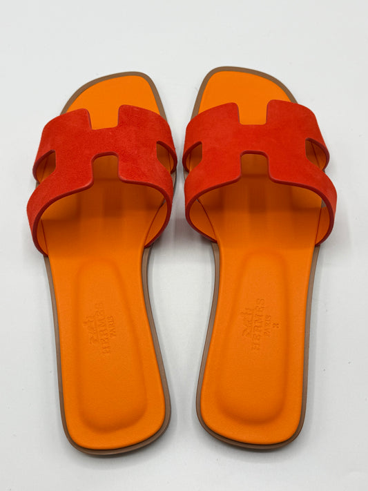 HERMES | Oran Sandals Orange