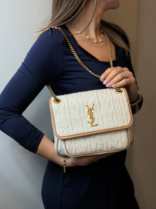 SAINT LAURENT | Niki Medium ecrù