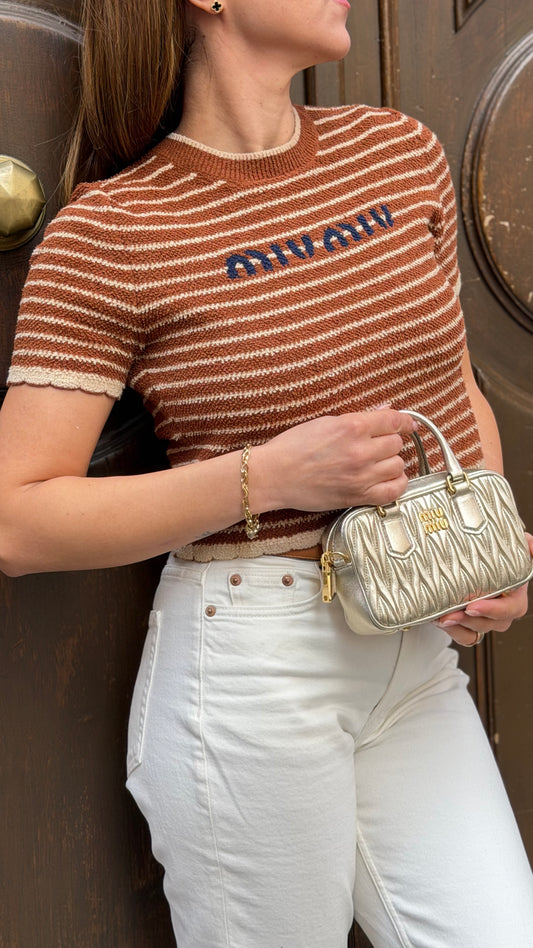 MIU MIU | Knit Crop Top