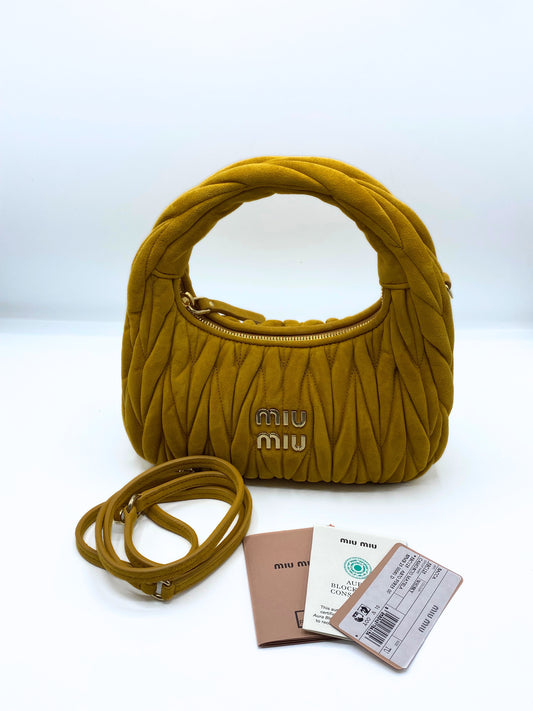 MIU MIU | Wander Suede Hobo Bag