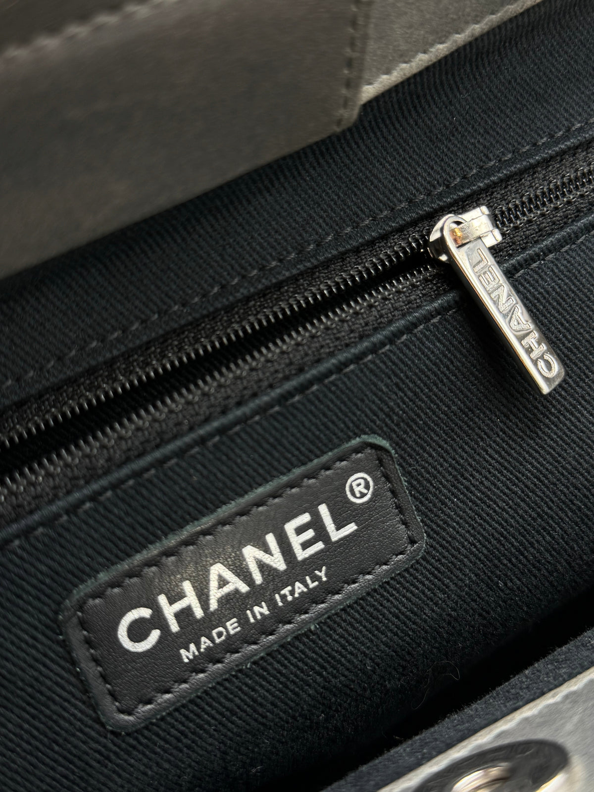 CHANEL | Delivery Tote Metallic Grey Bag