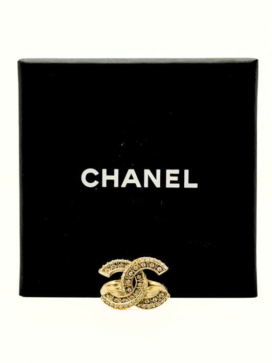 CHANEL | CC Rhinestone Ring