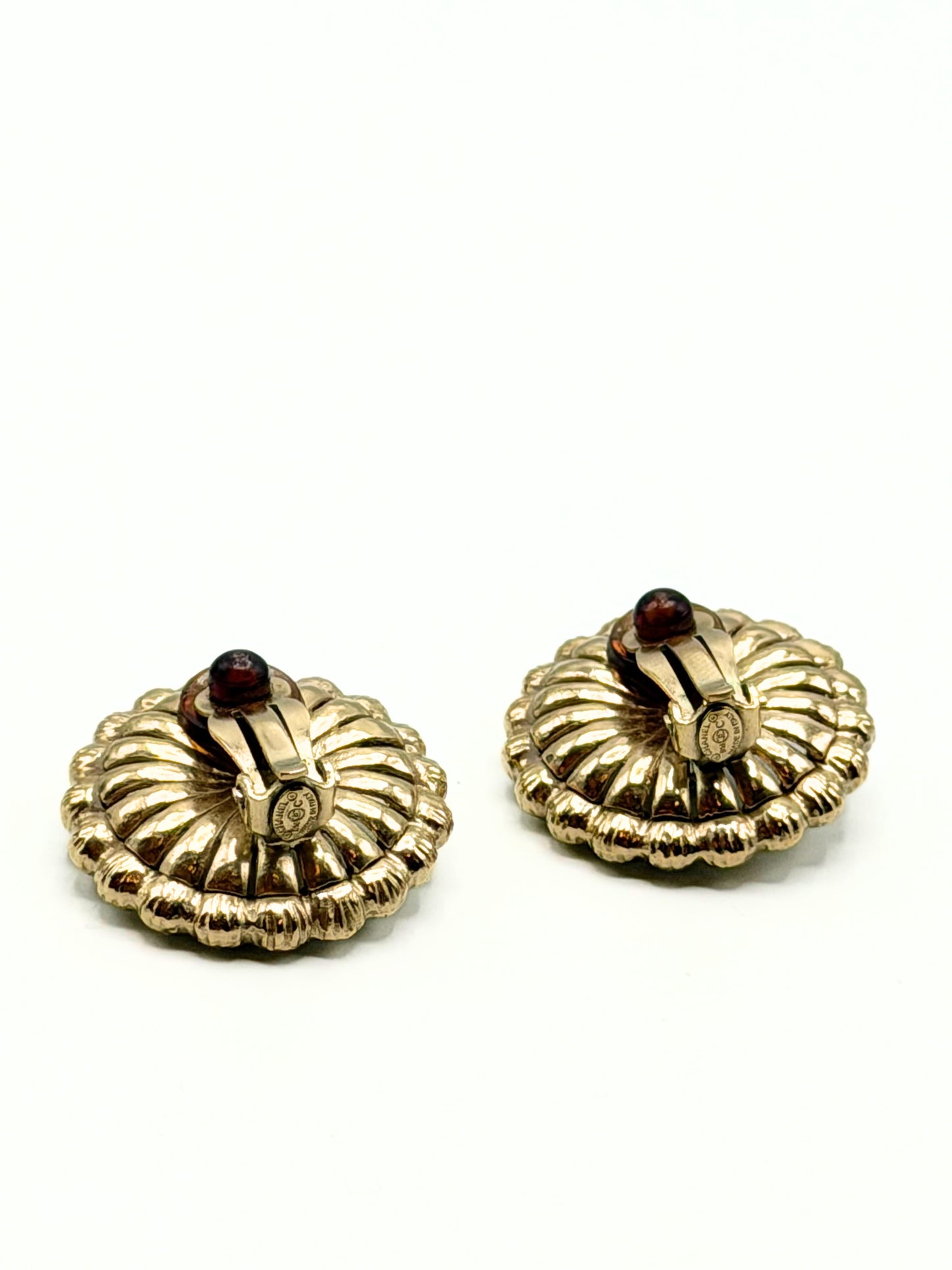 CHANEL | CC Logo Pearl Clip Earrings