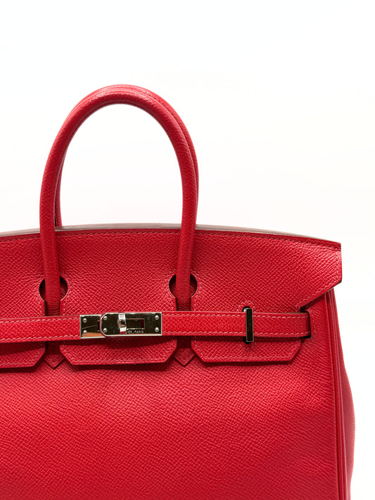 HERMES | Birkin 25 Red Epson Leather