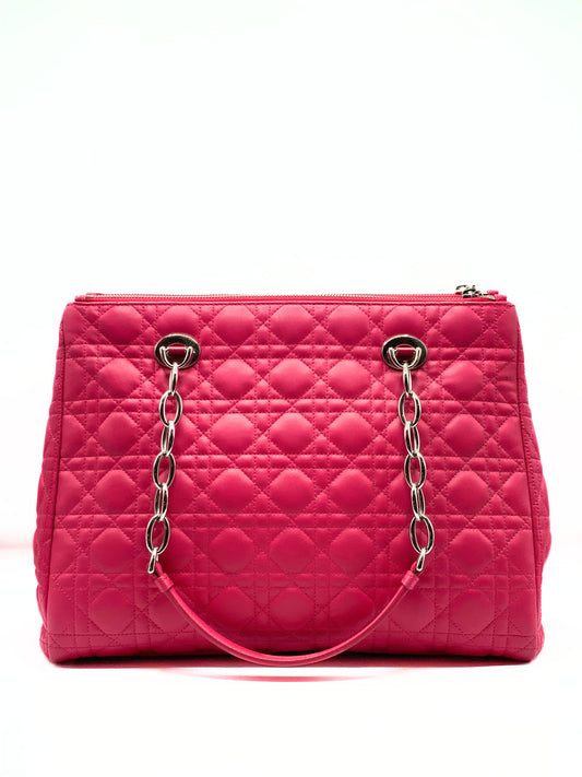 DIOR | Lady Shopper Fuschia Cannage