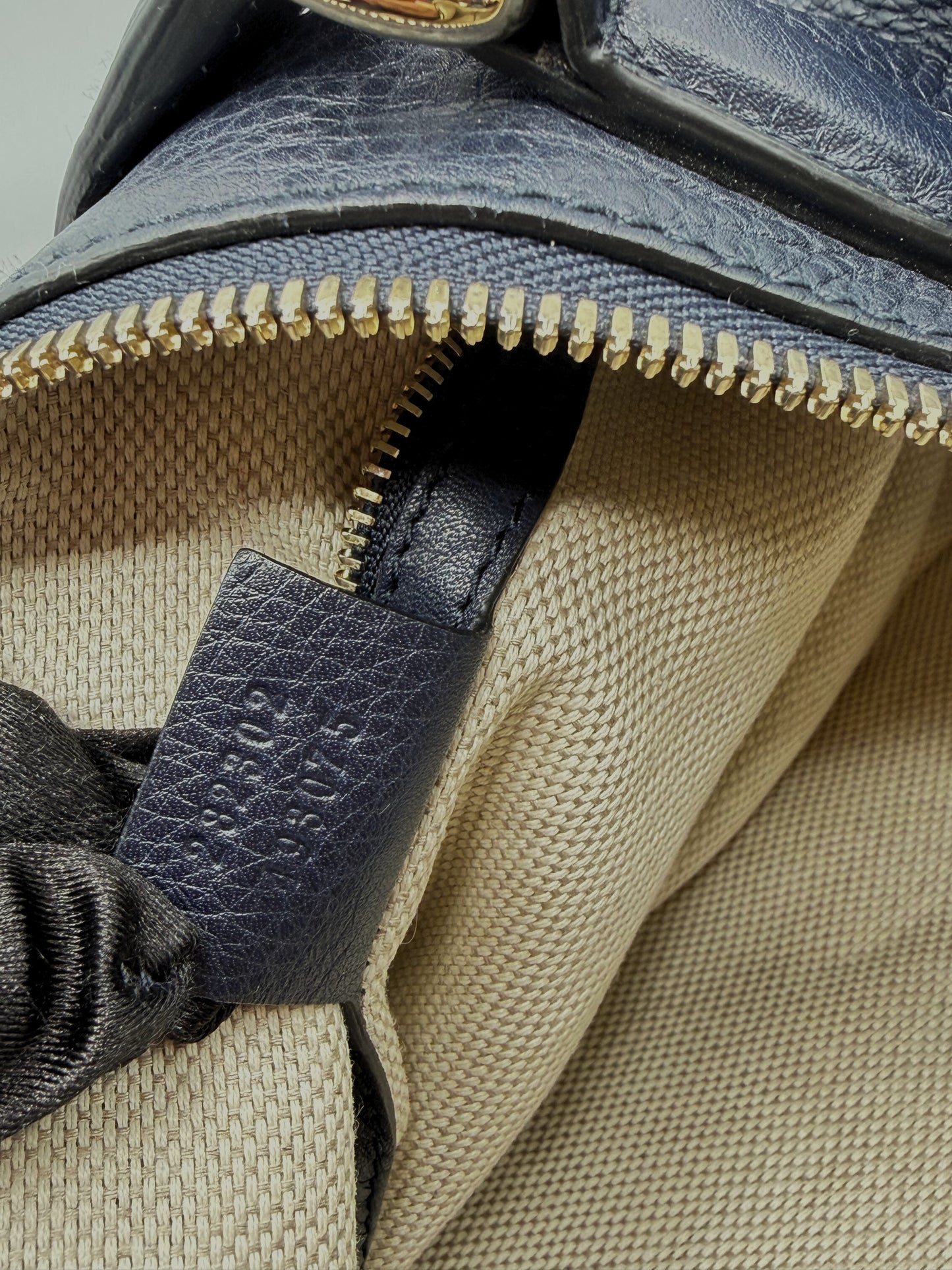 GUCCI | Soho Boston Navy Blue Bag