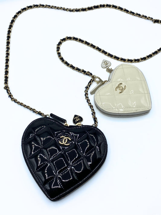 CHANEL | Double Heart Mini Chain Bag