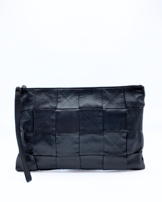 BOTTEGA VENETA | Intreccio Clutch Black