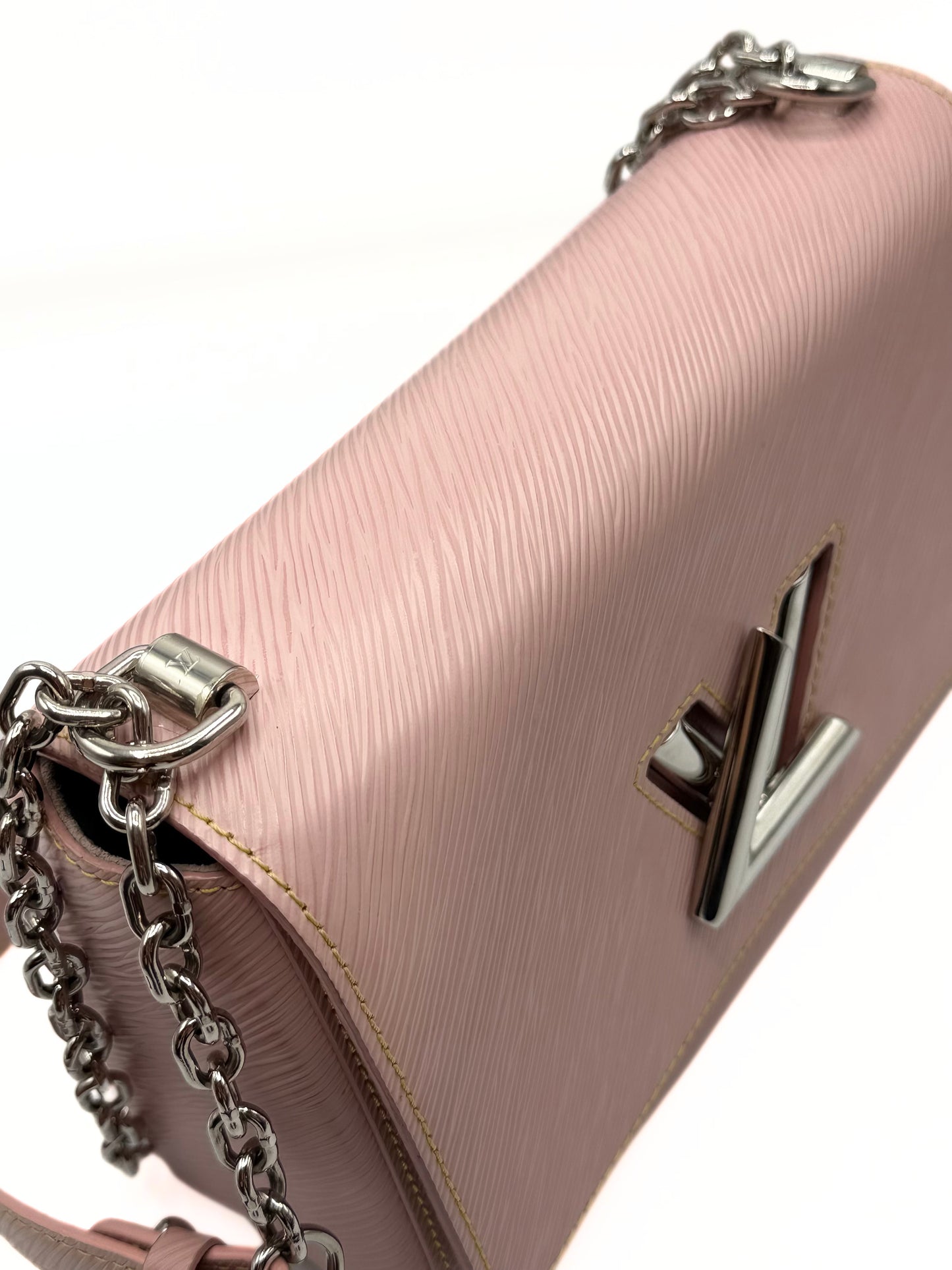 LOUIS VUITTON | Pink Epi Leather Twist MM Shoulder Bag