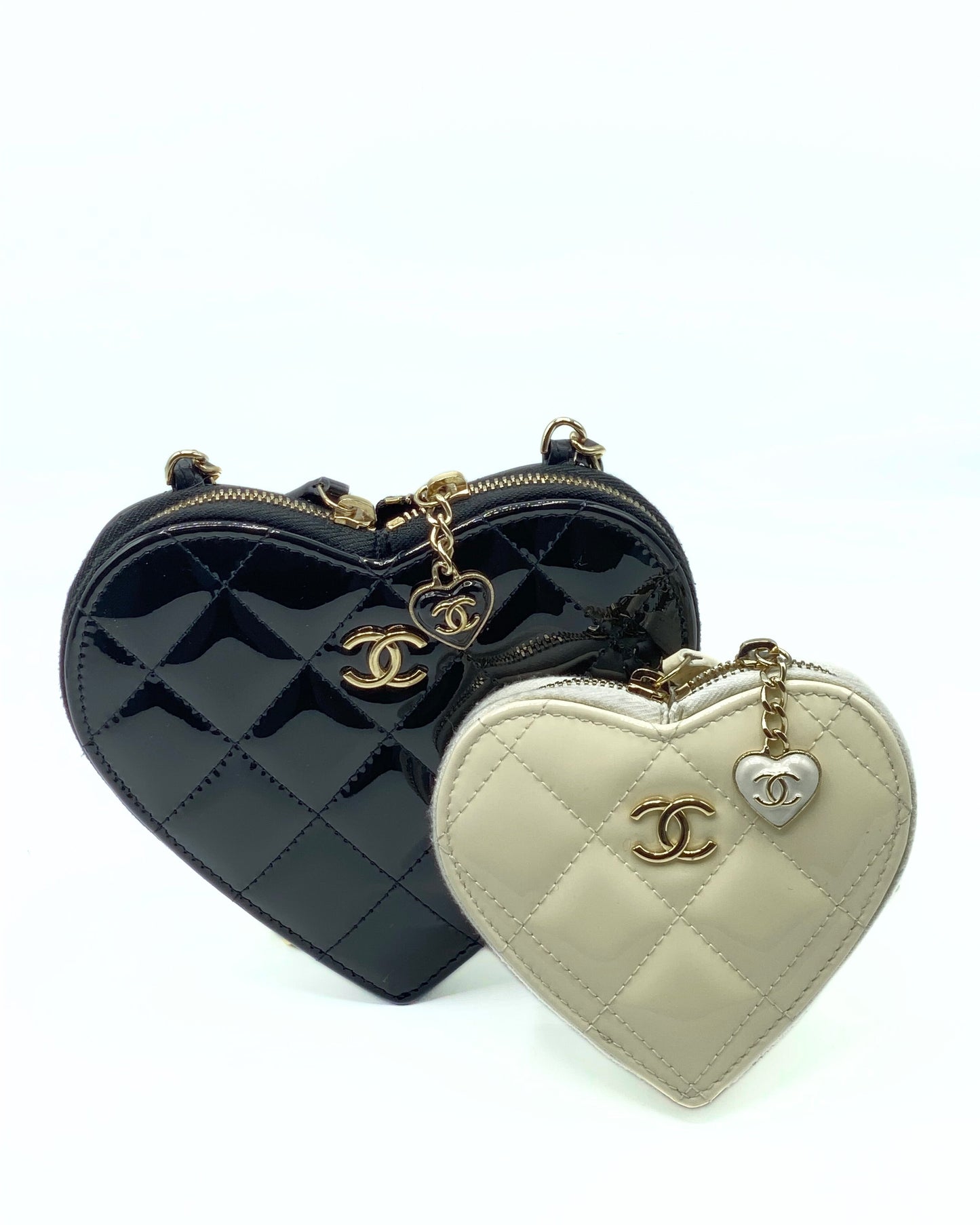 CHANEL | Double Heart Mini Chain Bag