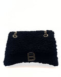 BALENCIAGA | Crush Small Black Fur