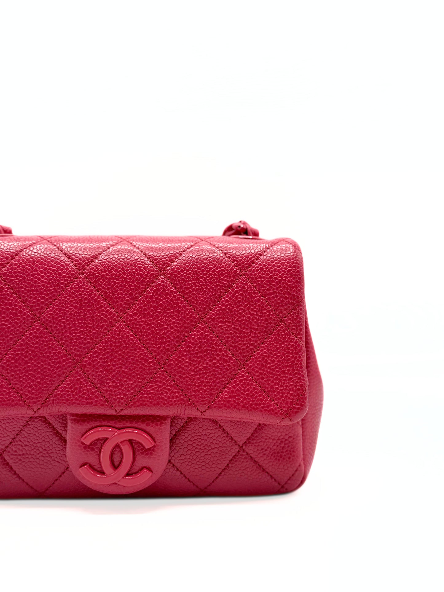 CHANEL | Pink Caviar Quilted Incognito Mini Square Flap Bag