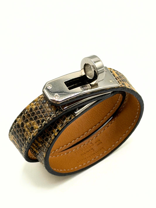 HERMES | Kelly Double Tour Bracelet Lizard Leather