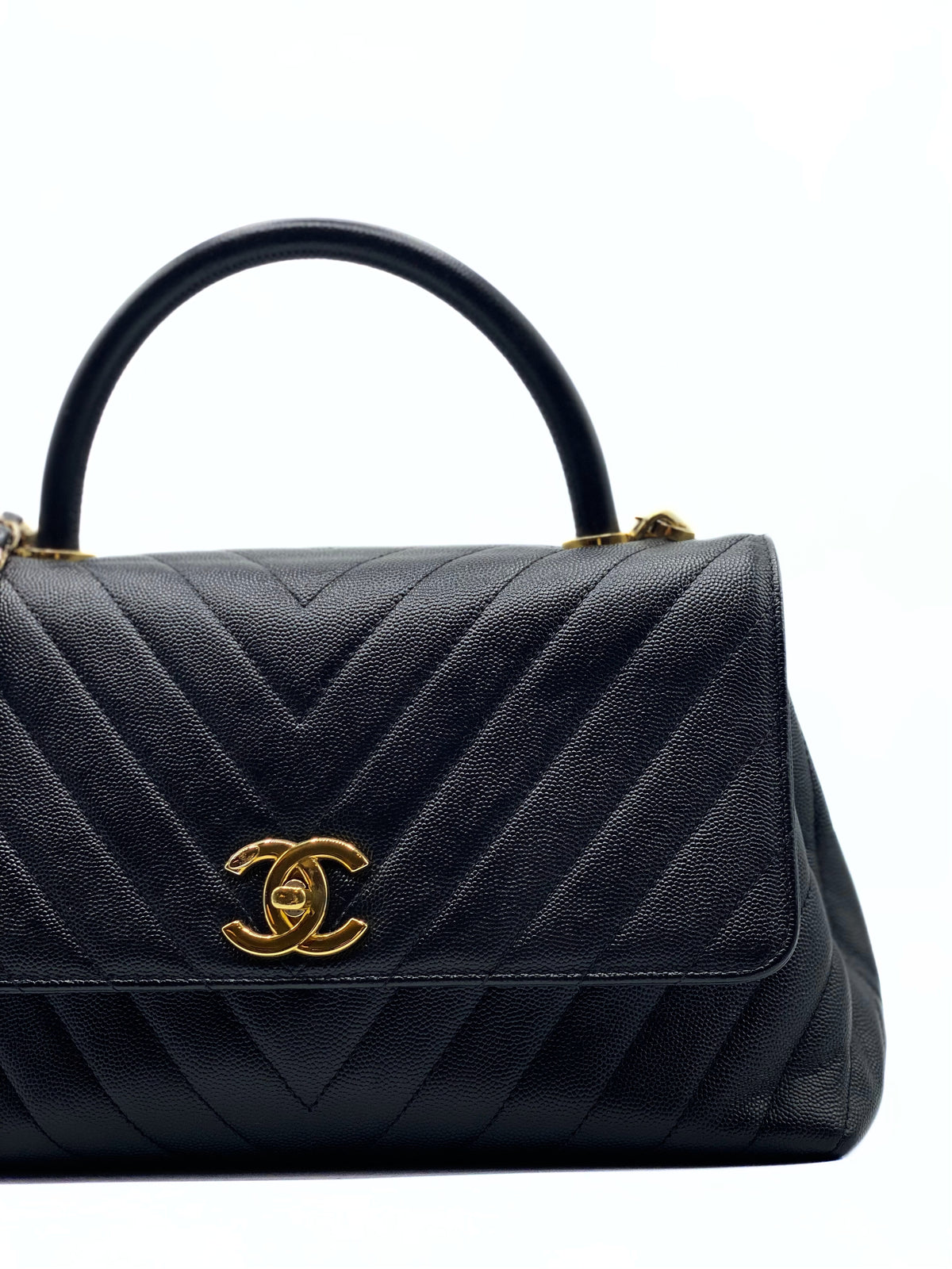 CHANEL | Coco Top Handle Black