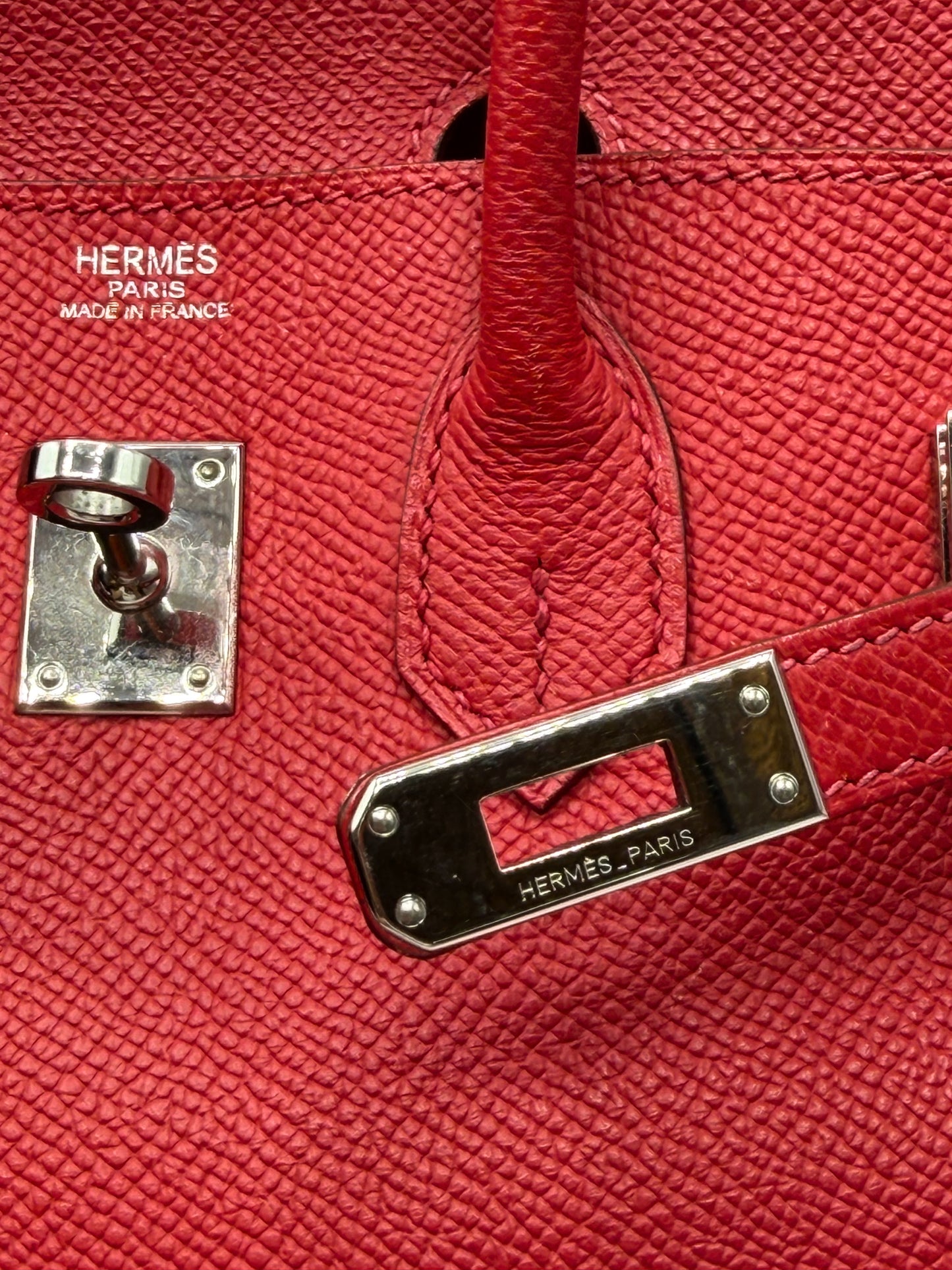HERMES | Birkin 25 Red Epson Leather