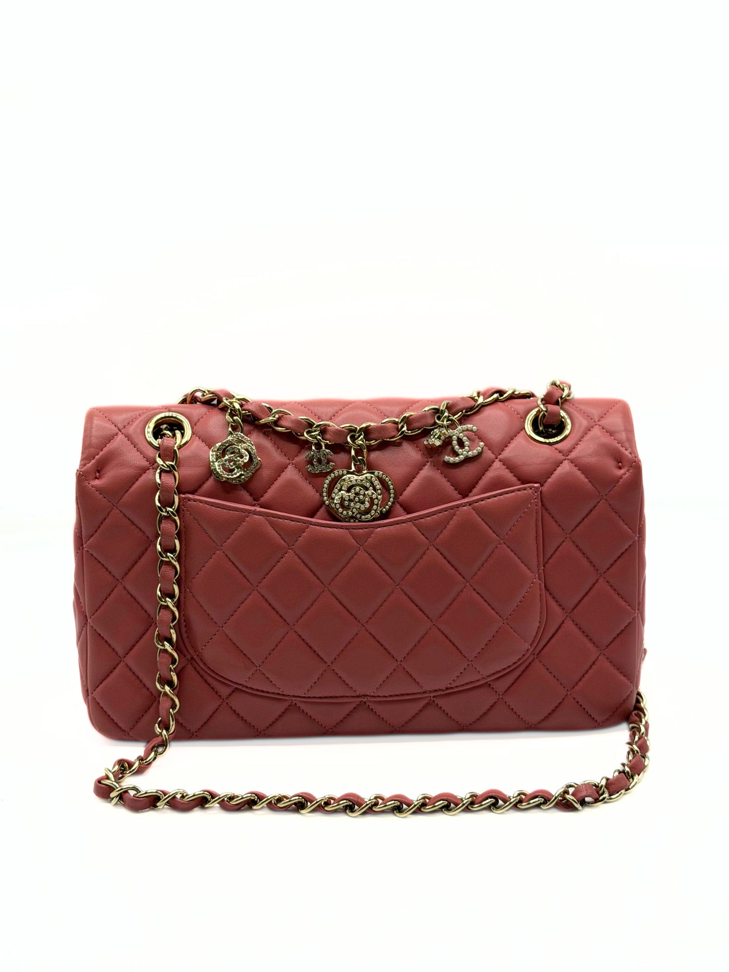 CHANEL | Limited Edition Medium Valentine Charm Single Flap Bag