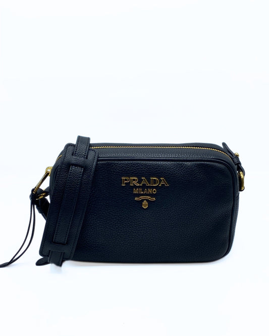 PRADA | Phenix Camera Bag in Black Leather