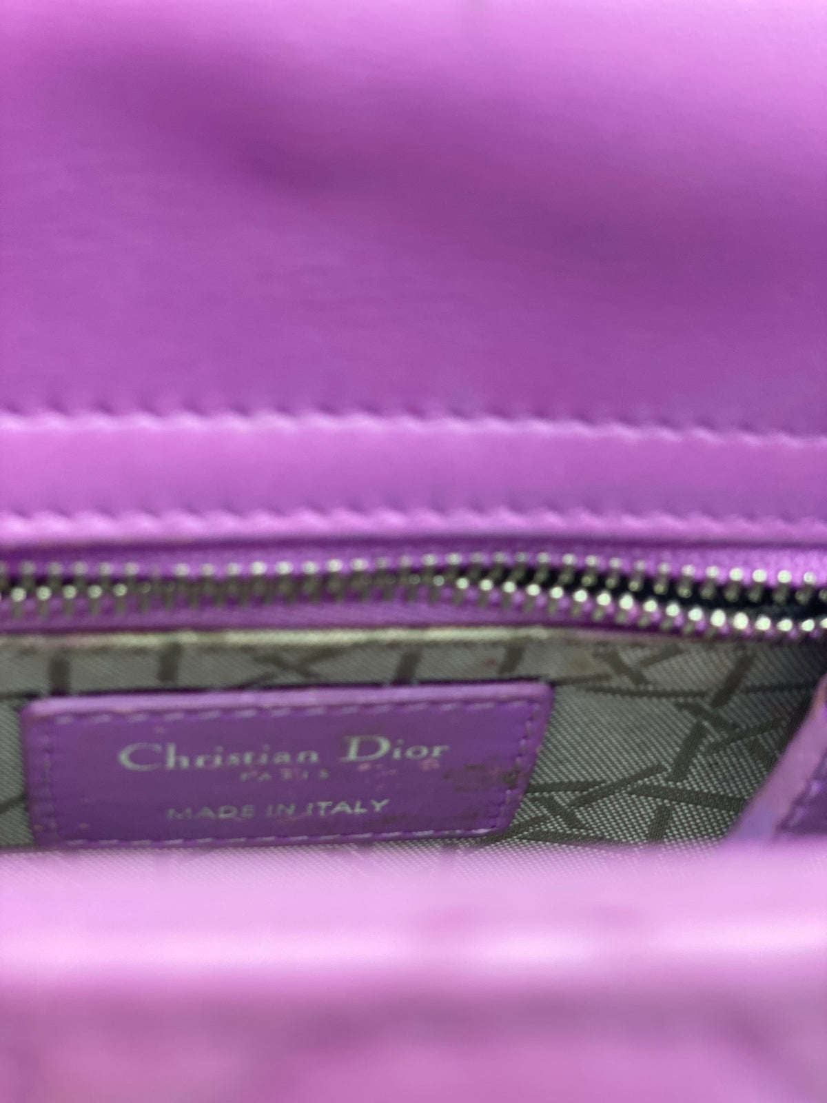 DIOR | Lady Dior Mini Bag Lilac Cannage Lambskin