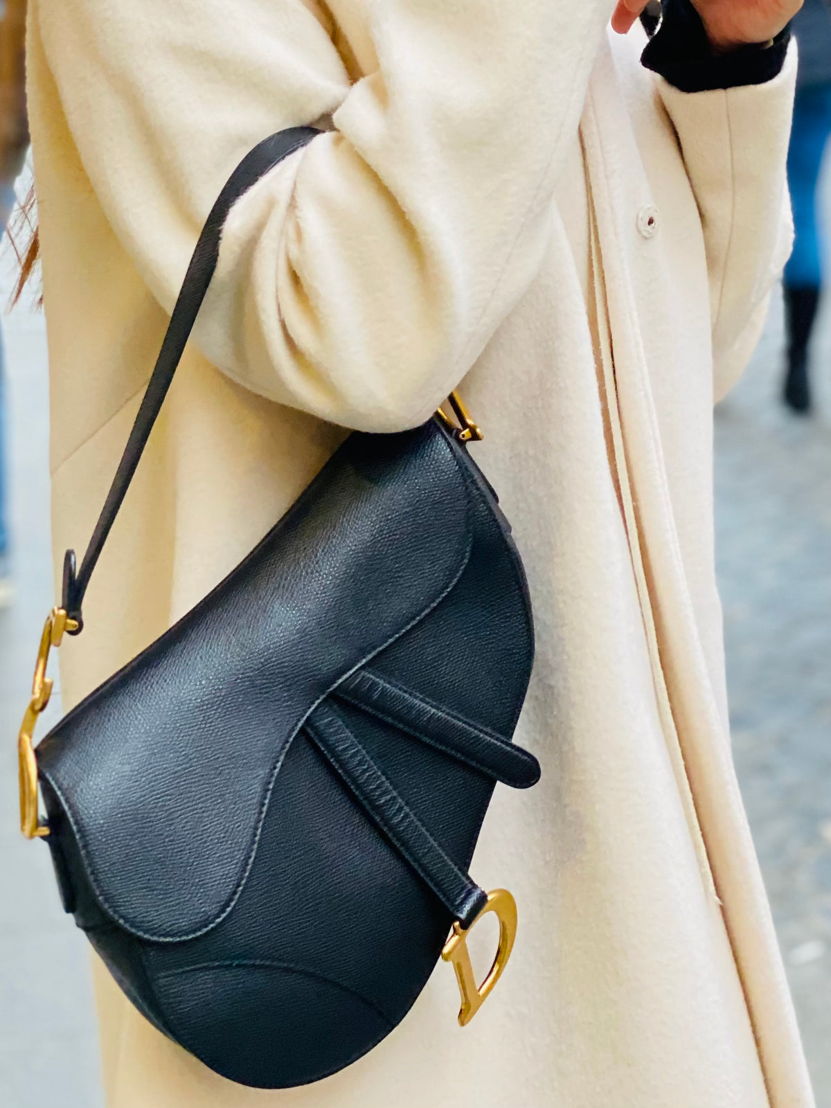 DIOR | Saddle Bag  Black Grained Calfskin