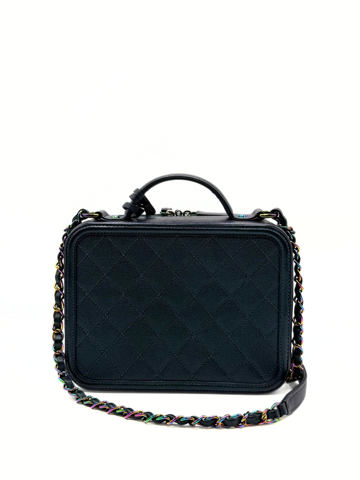 CHANEL | Vanity Medium Filigree Iridescent Green