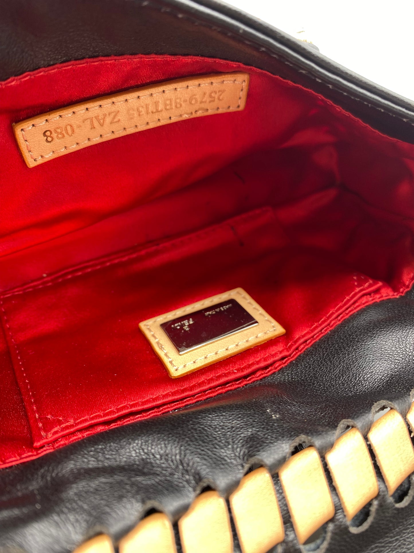 FENDI | Baguette Black Embellished Micro