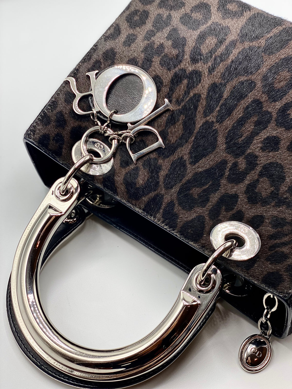 DIOR | Lady Dior Medium Leopard Print Horse Fur