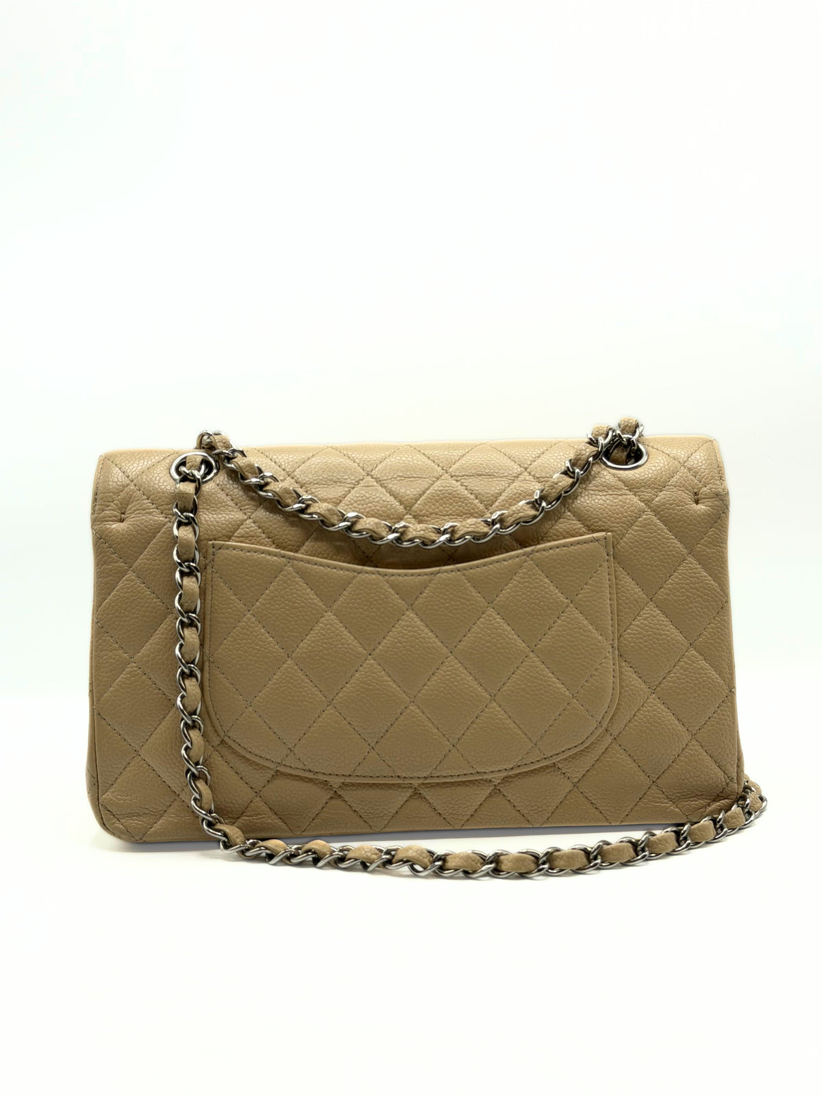 CHANEL | Timeless Double Flap Light Beige Caviar