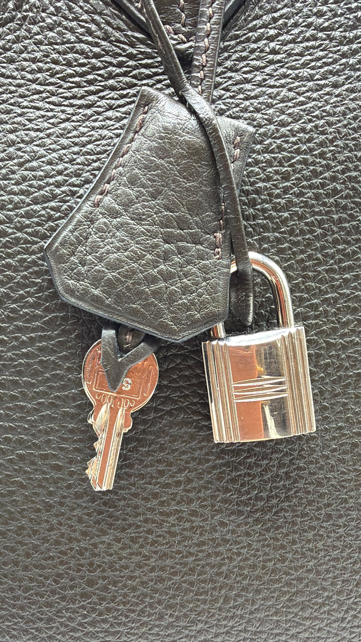 Hermès| Birkin 35 Graphite Clémence Palladium Hardware