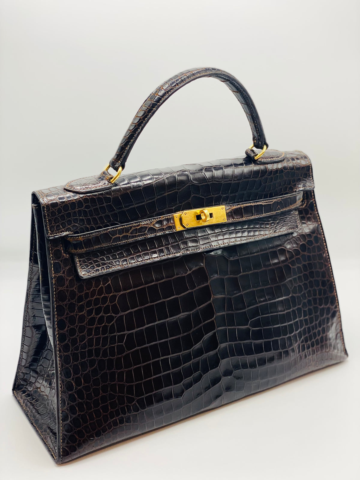 HERMES | Kelly 28 Crocodile Leather