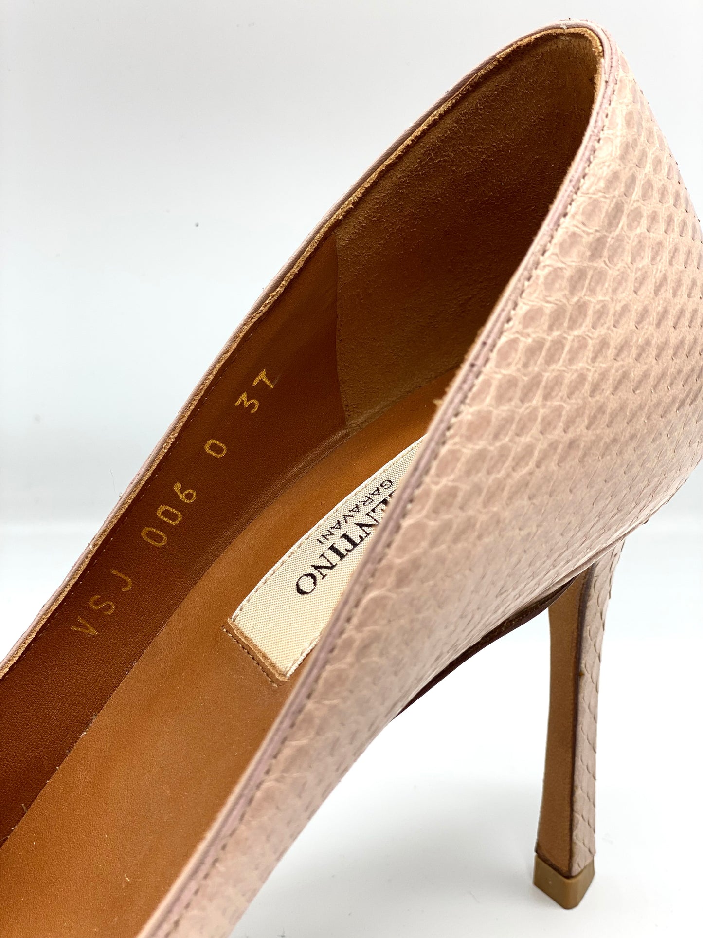 VALENTINO | Decolleté in Phyton Nude Leather