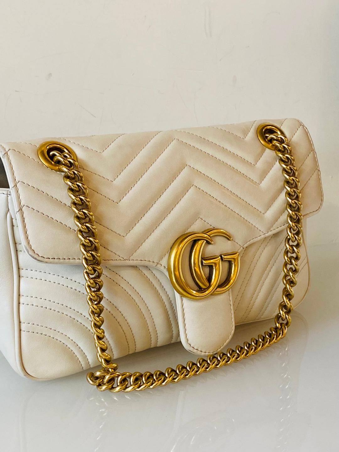 Gucci marmont beige small sale