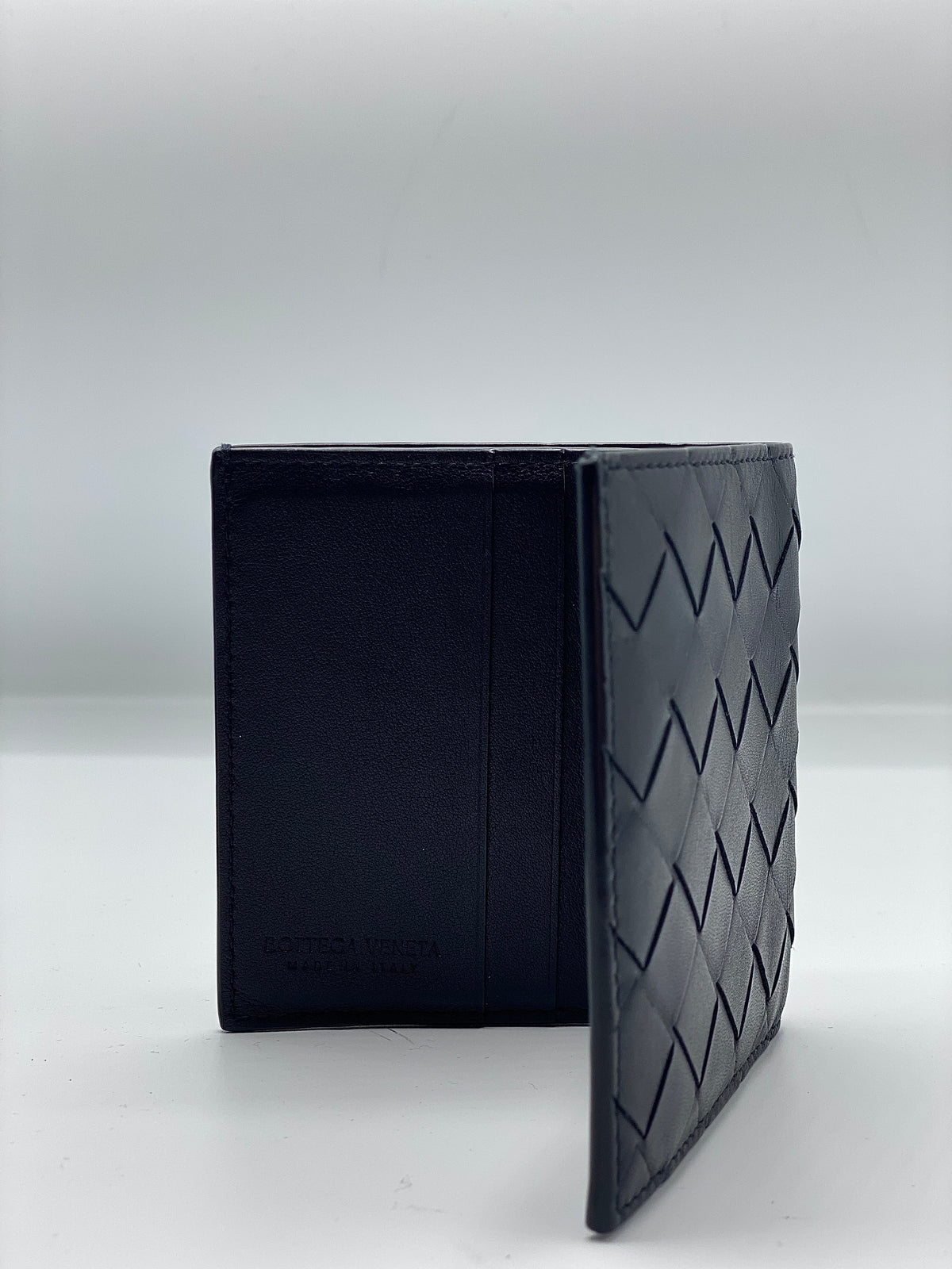 BOTTEGA VENETA | Men's Navy Blue Bifold Wallet