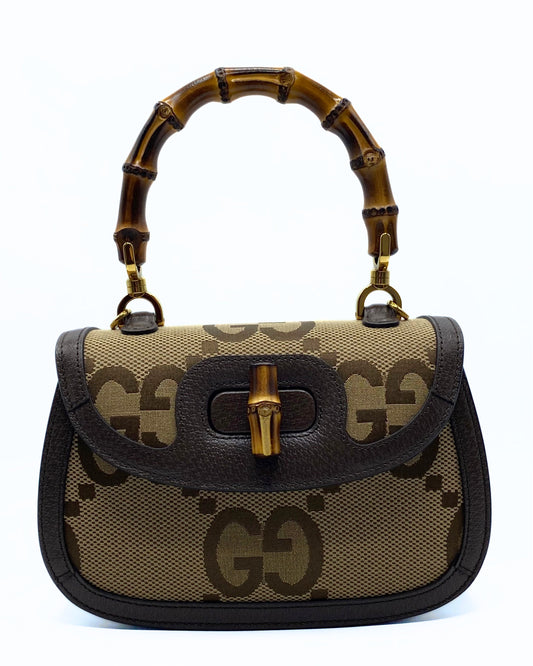 GUCCI | Bamboo 1947 Small Giant GG Canvas