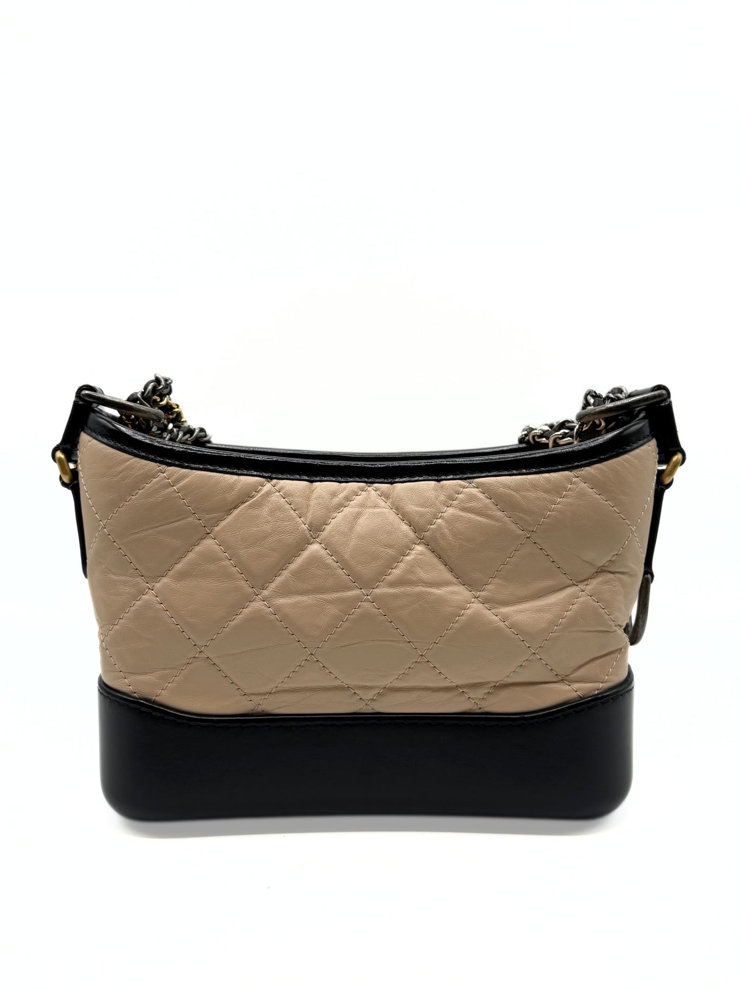 CHANEL | Gabrielle Small Hobo Bag in Beige & Black