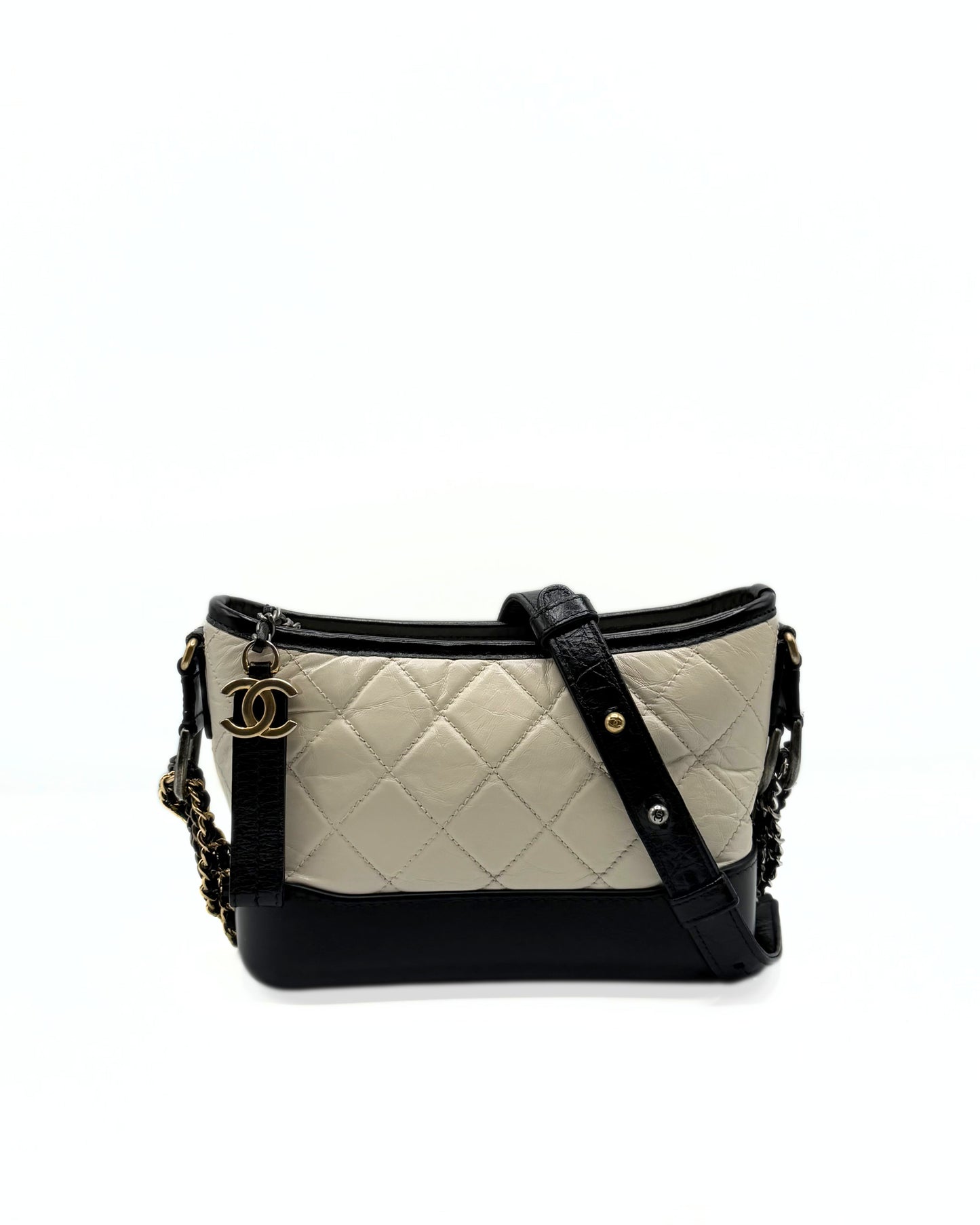 CHANEL | Gabrielle Small Hobo Bag in Black & White