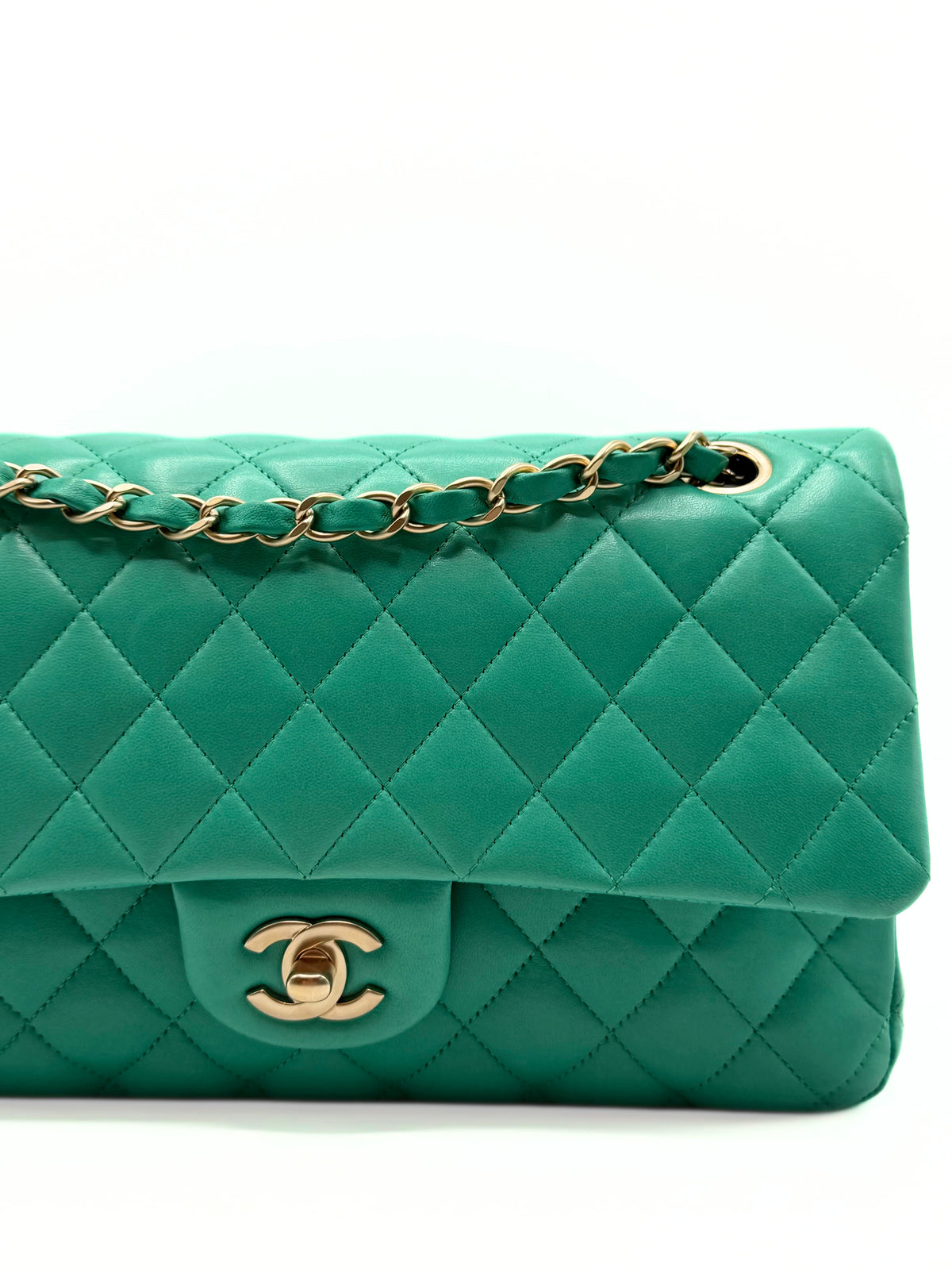 CHANEL | Timeless Double Flap Vivid Green