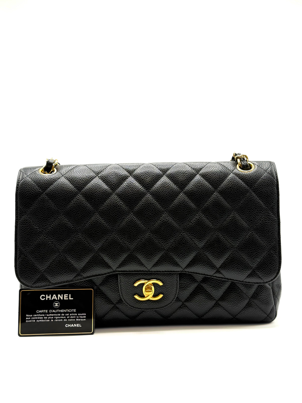 CHANEL | Jumbo Double Flap in Black Caviar