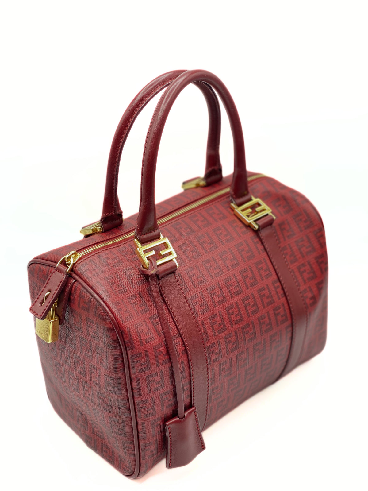 FENDI | Boston Medium in Zucchino Monogram