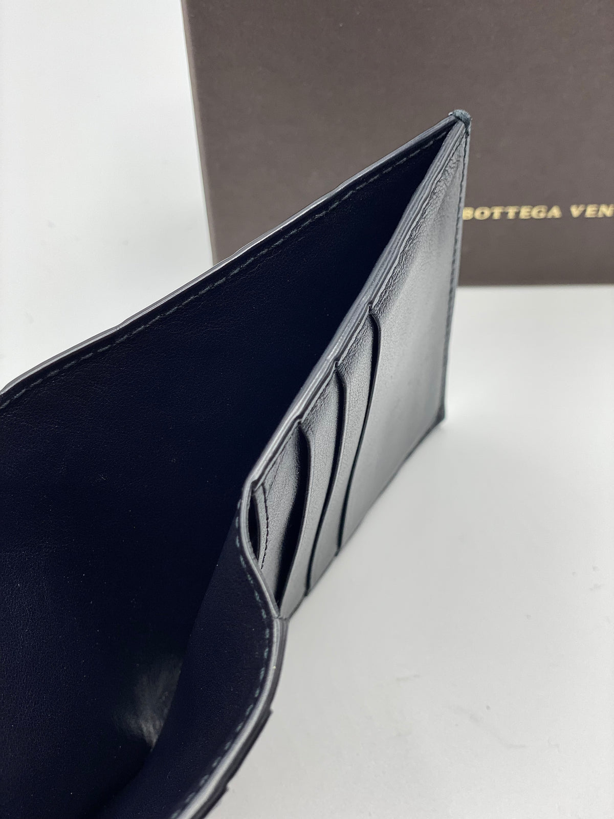 BOTTEGA VENETA | Men's Navy Blue Bifold Wallet