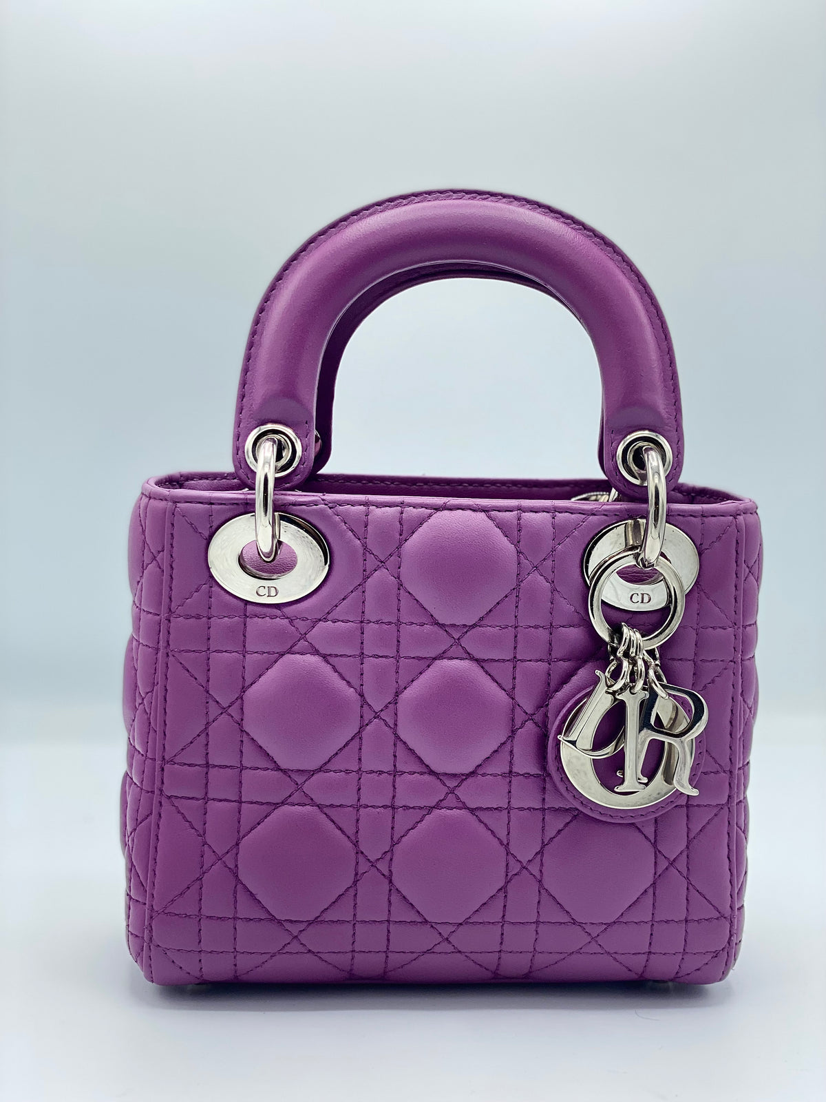 DIOR | Lady Dior Mini Bag Lilac Cannage Lambskin