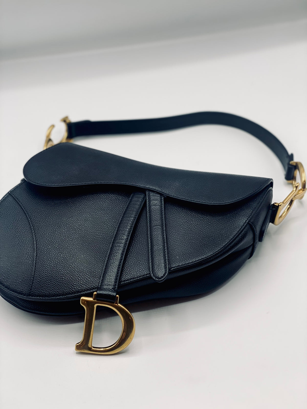 DIOR | Saddle Bag  Black Grained Calfskin