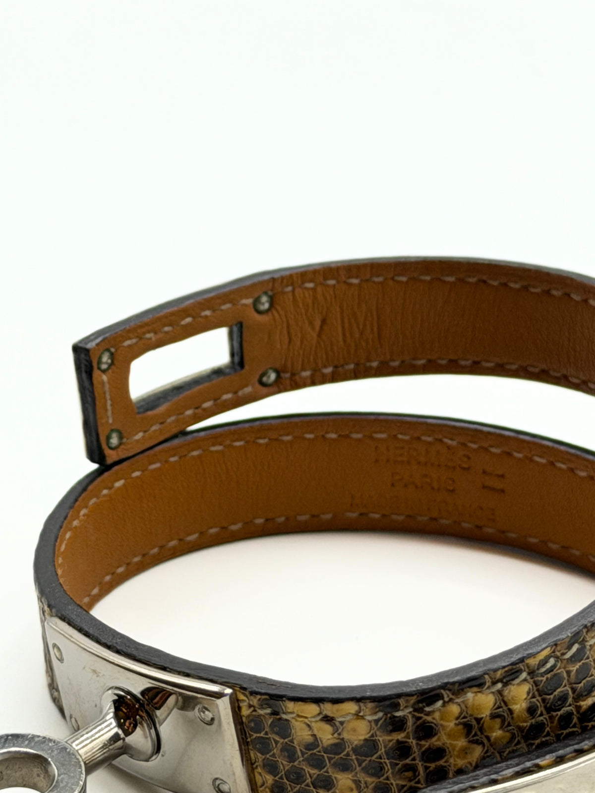 HERMES | Kelly Double Tour Bracelet Lizard Leather