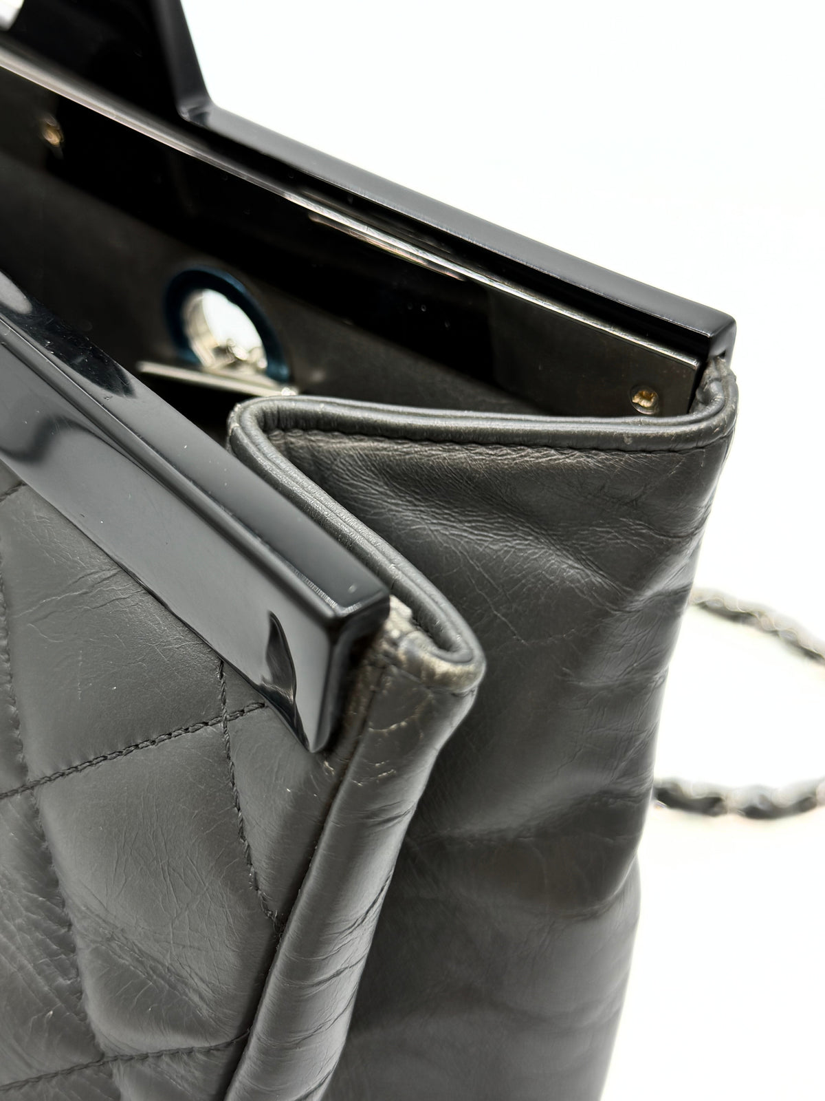 CHANEL | Delivery Tote Metallic Grey Bag