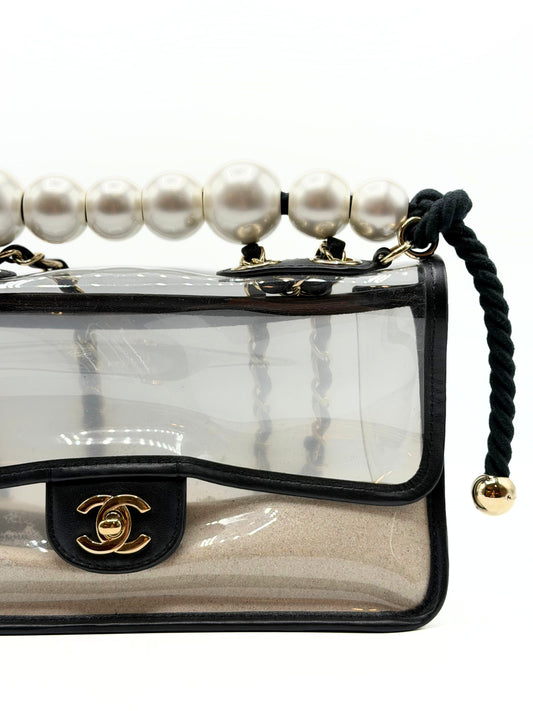 CHANEL | Sand by the Sea Pearl Flap Bag