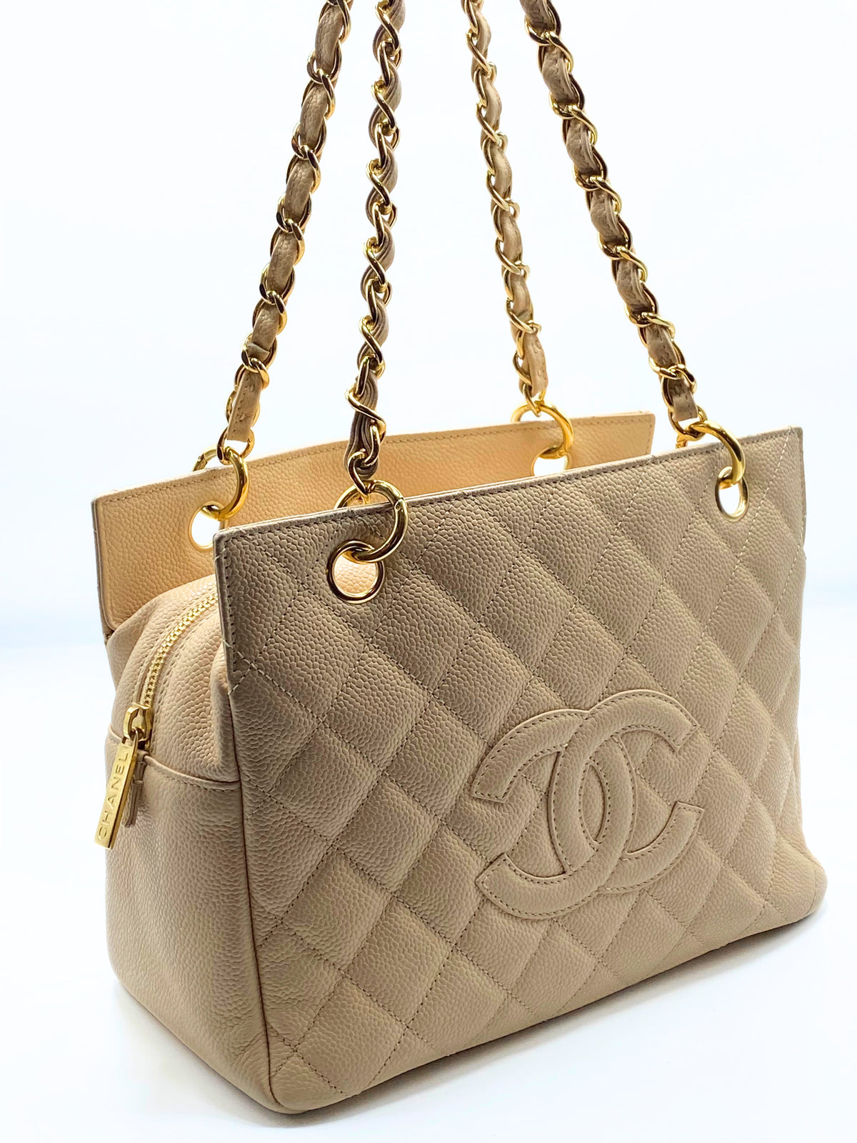 CHANEL | Pst In Beige Caviar