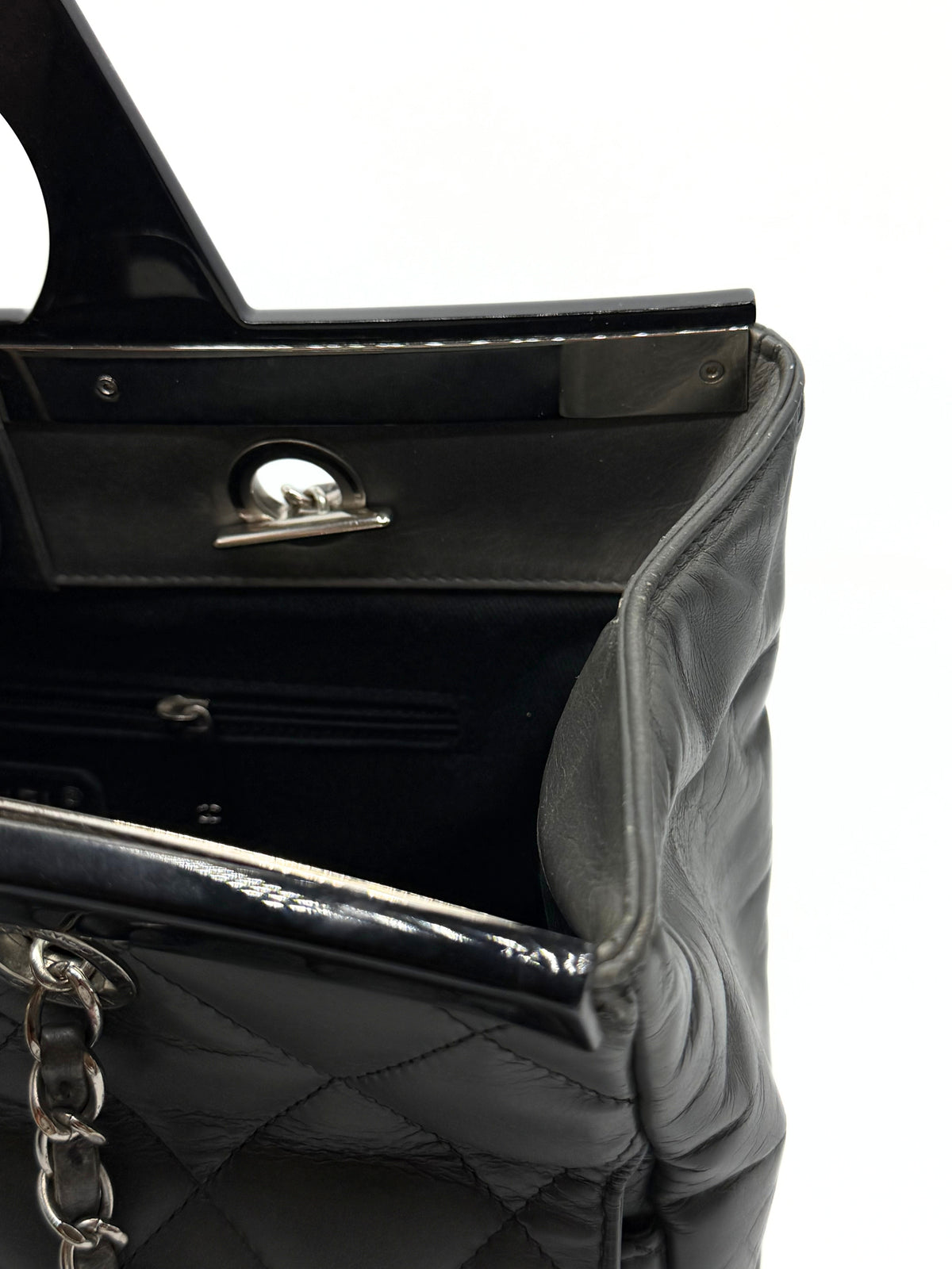 CHANEL | Delivery Tote Metallic Grey Bag