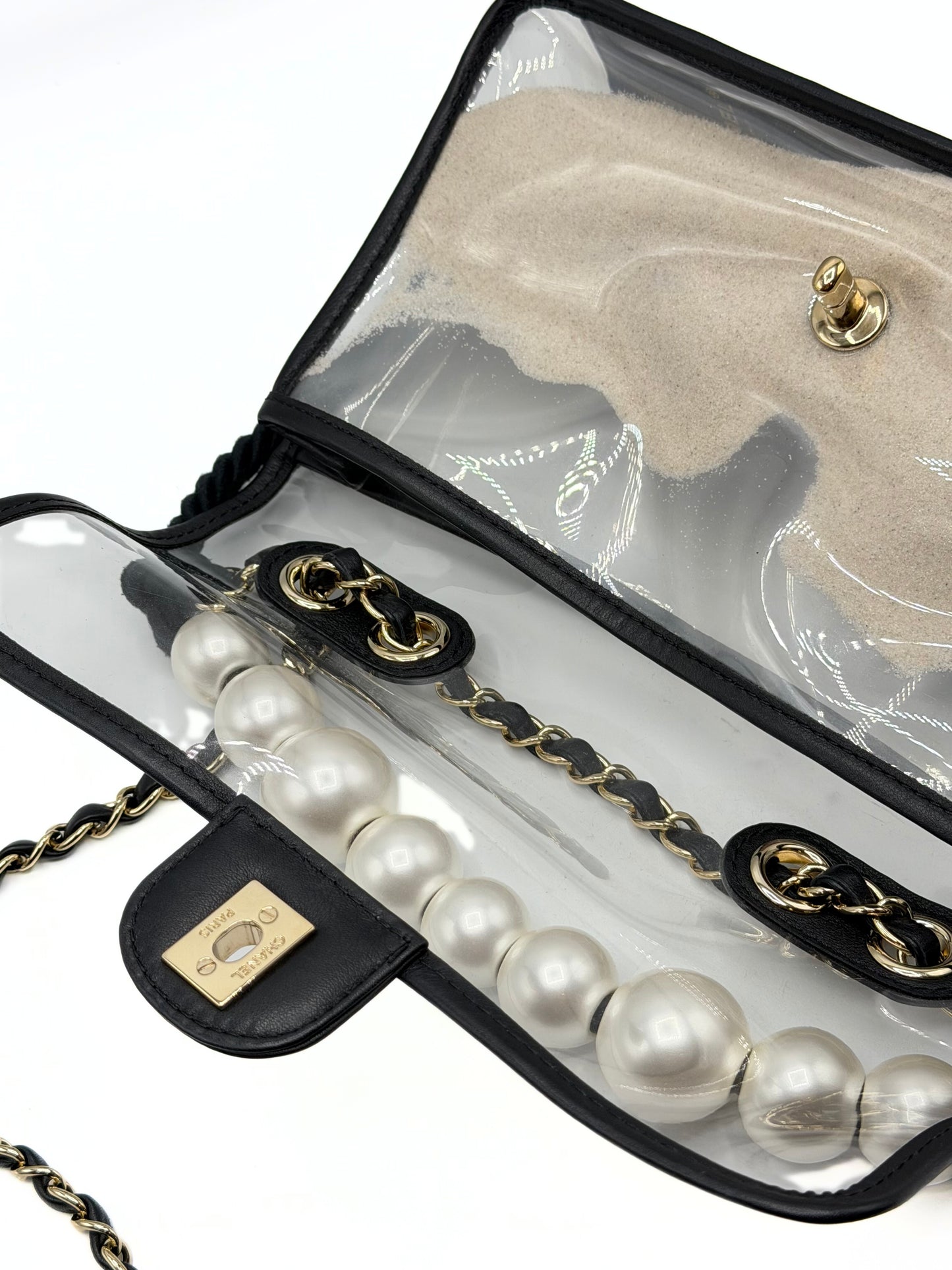 CHANEL | Sand by the Sea Pearl Flap Bag